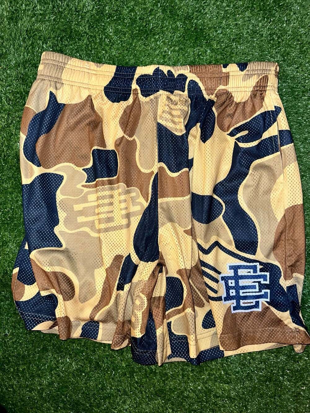 Eric Emanuel Ee Basic Mesh Shorts Brown Camo - image 1
